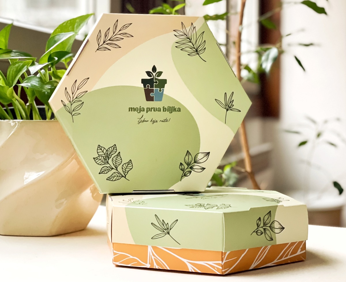 Zatvorena kutija Moje prve biljke u ribarskoj mrezi